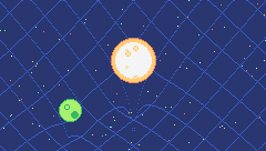 SOLAR SYSTEM WITH GRAVITY