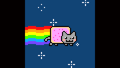 NYAN CAT ON THE TIC-80