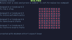 SUDOKU SOLVER - WAVE FUNCTION COLLAPSE