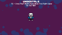 UNDERTALE - SONG THAT MIGHT PLAY WHEN YOU FIGHT SANS
