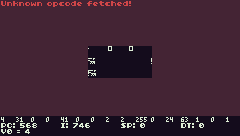 CHIP-8 RUNNING PING PONG ROM CORRUPTION!